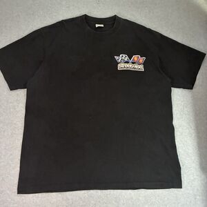 Men’s Streetwise Racing Graphic T Shirt 2X Black Y2K Skate Streetwear Tee